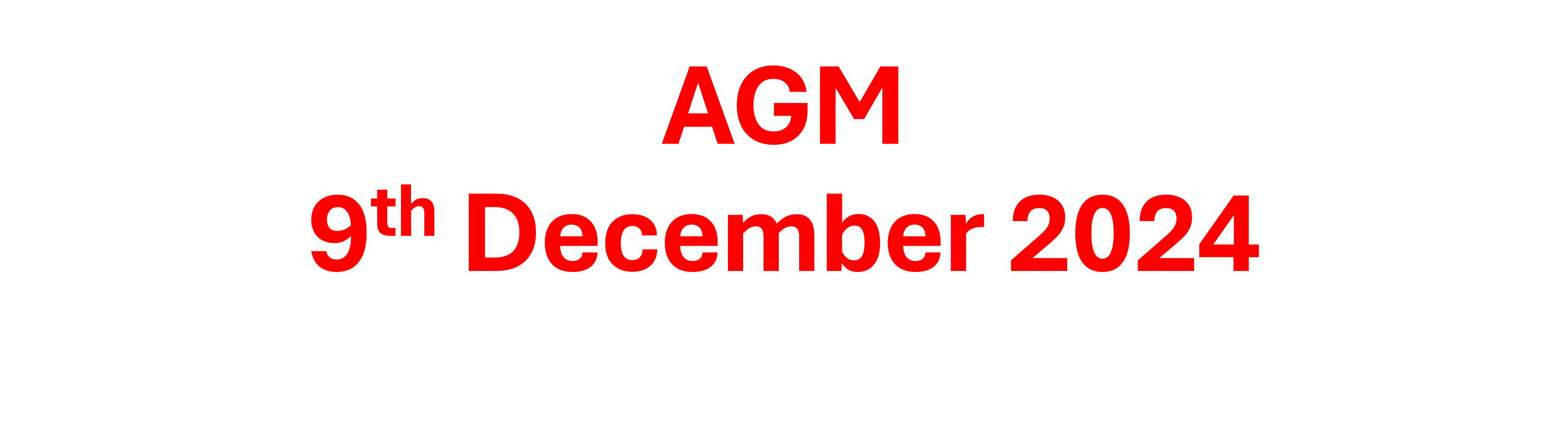 AGM 9th December 2024